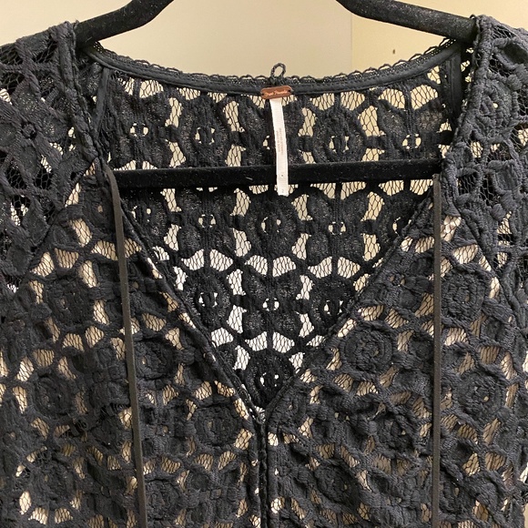 Free People Black Lace Dress - Picture 2 of 4